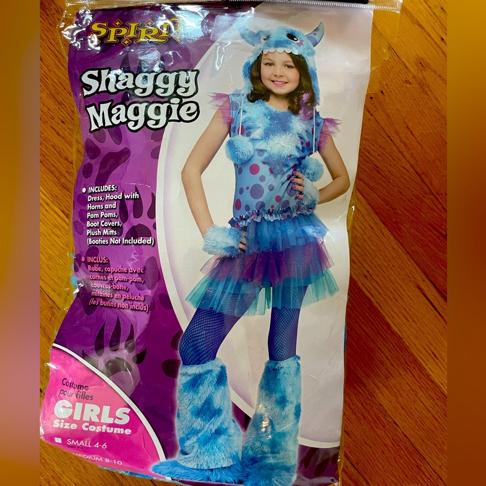 🎃Spirit Shaggy Maggie Kids Costume in Blue and Purple size girl 8-10